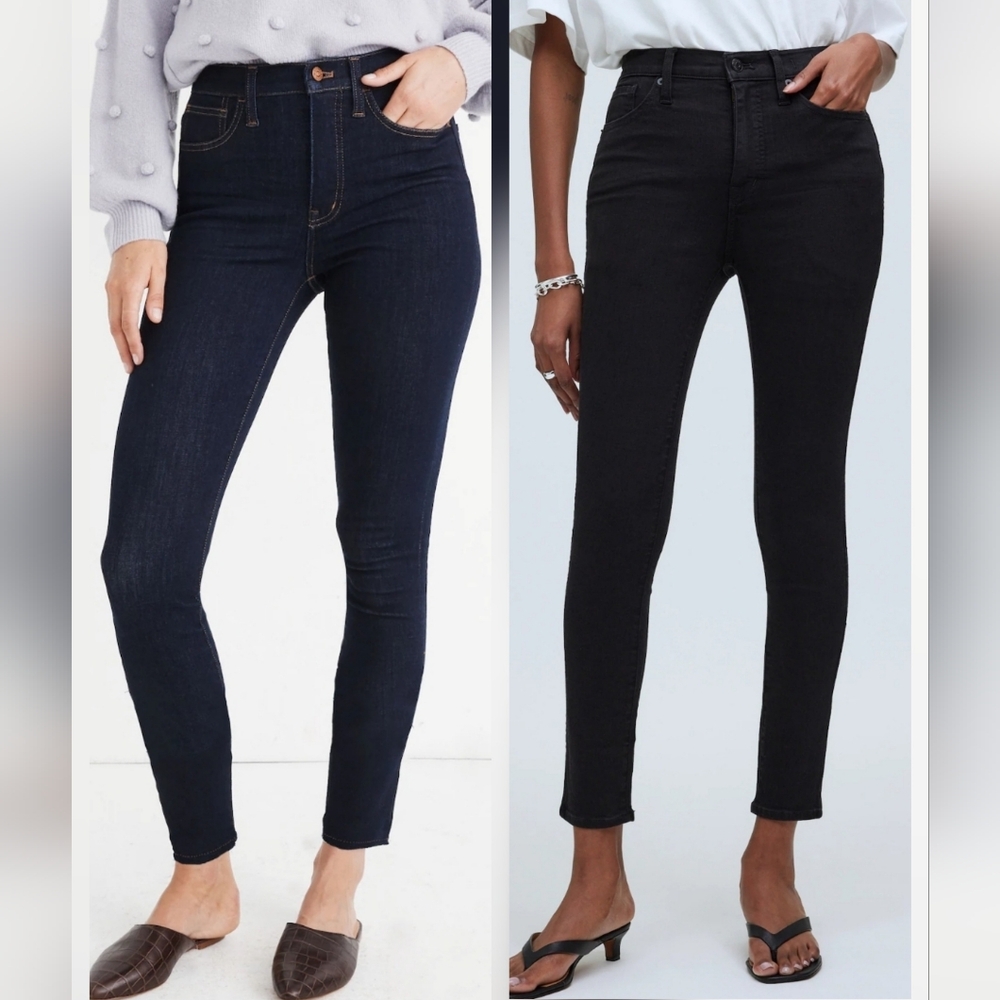 Bundle of Two Pair Madewell Skinny Jeans, Size 26P